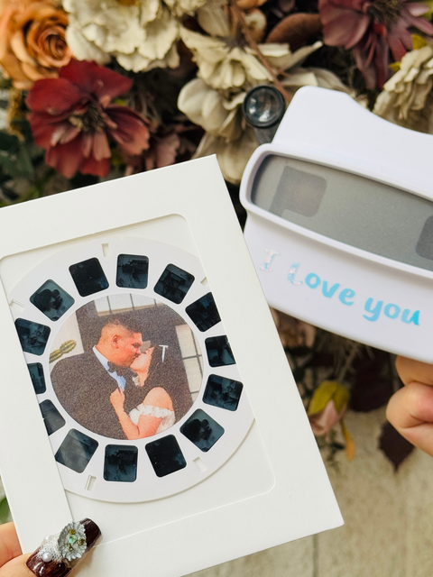 Custom View-Master Reel,Personalized ViewFinder, Birthday Gift, Wedding Gift, Anniversary Gift, Father's Day Gift,Mother's Day Gift